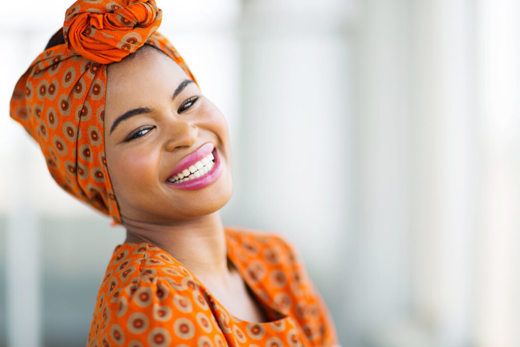 Afrikanische Frauen lieben eine feste, elastische und seidig-weiche Haut.